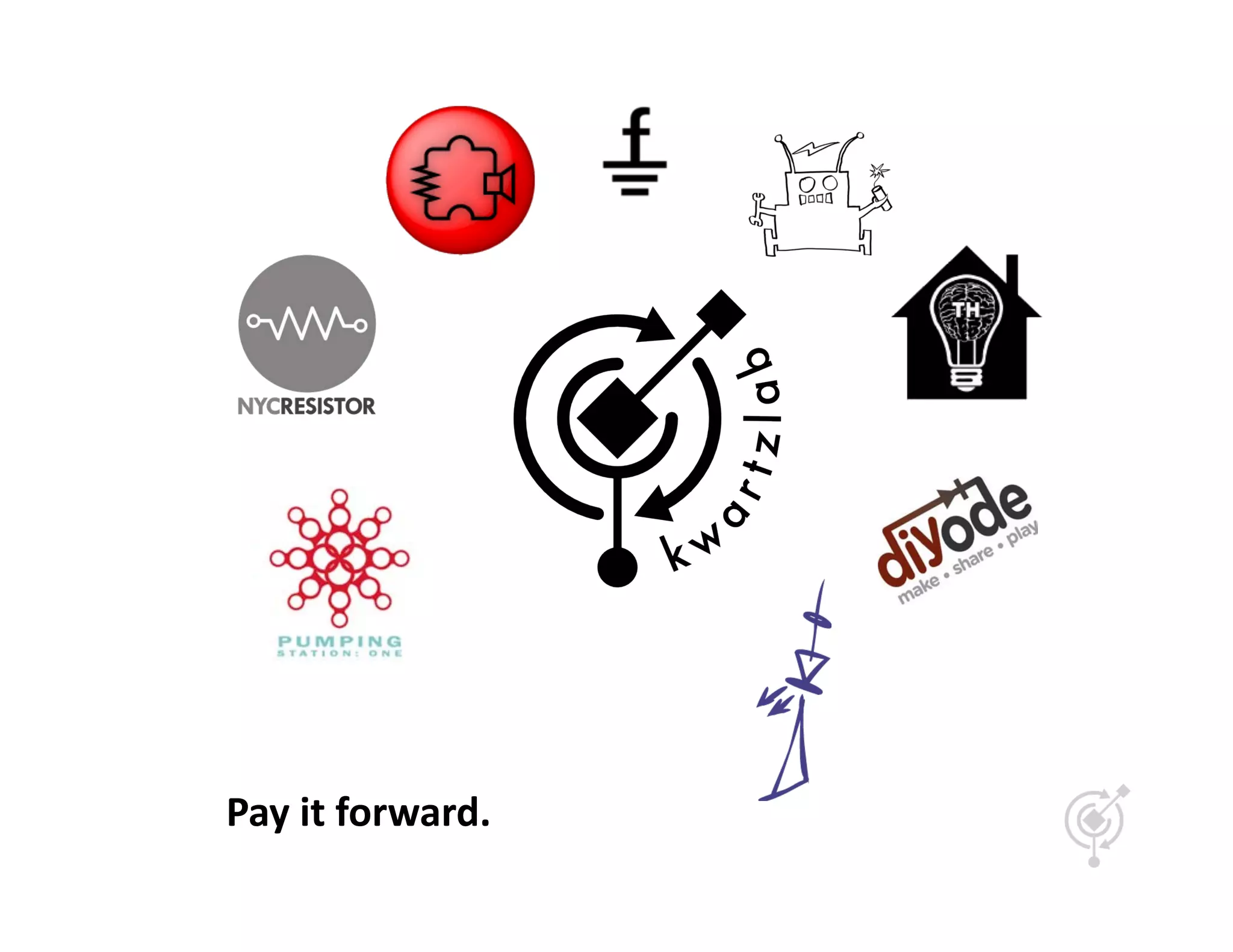 Pay	
  it	
  forward.	
  
 