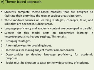 Content based instruction presentation. | PPTX