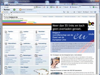 Meer dan 55 links en toch geen overladen gevoel.