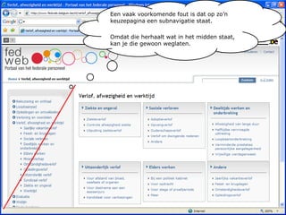 Een vaak voorkomende fout is dat op zo’n keuzepagina een subnavigatie staat.Omdat die herhaalt wat in het midden staat, kan je die gewoon weglaten.