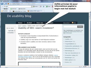 Zelfdeprincipebijpuurinformatievepagina's:begin met het besluit