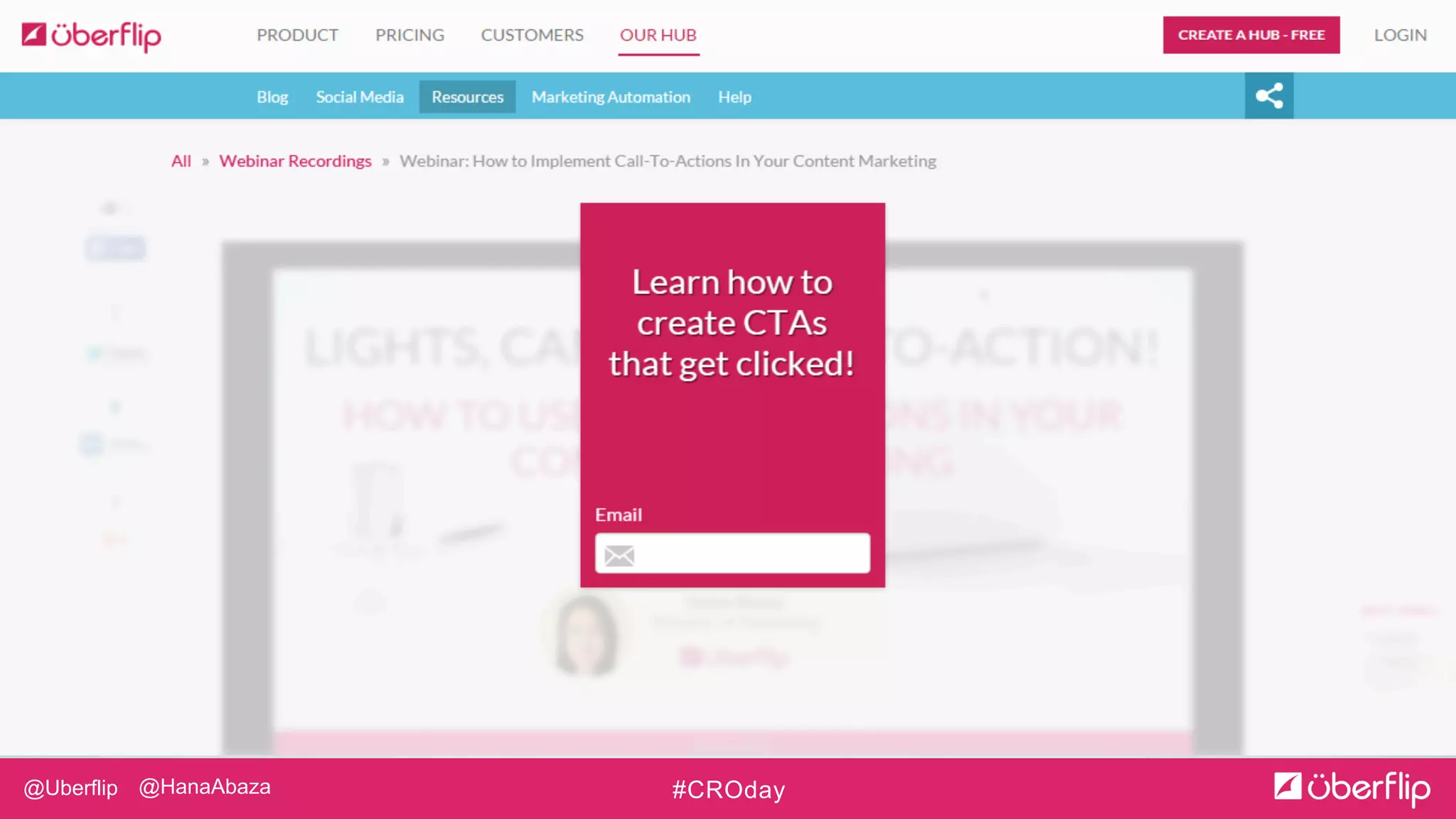 @Uberflip #CROday@HanaAbaza
 