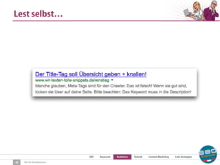 SEO Keywords Redaktion Technik Content Marketing Link-Strategien
SEO für Redaktionen
Lest selbst…
28
 