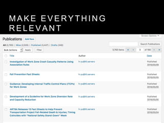 M A K E E V E R Y T H I N G
R E L E V A N T
 