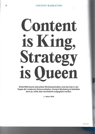M&K: Content is King, Strategy is King