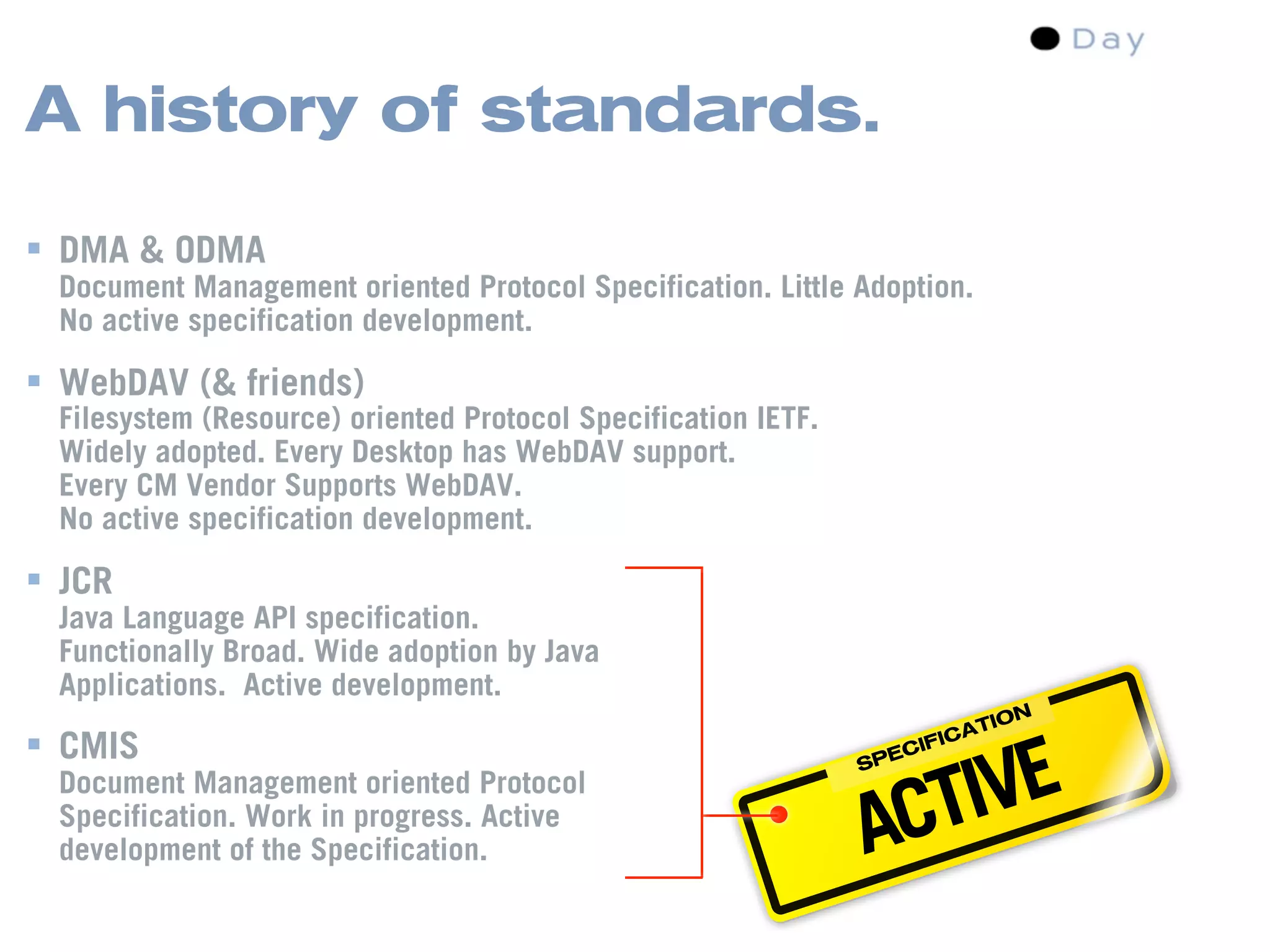 Content Management Standards