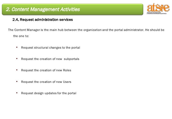 Content Management Training