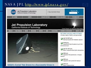 NASA JPL  http://www.jpl.nasa.gov/ June 1, 2009 