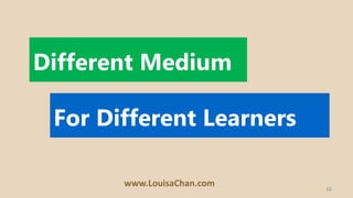 16www.LouisaChan.com
Auditory
Learners
 