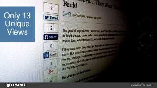 #CONTENTPROMO 
Only 13 
Unique 
Views 
 