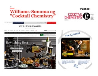 32
Williams-Sonoma og
”Cocktail Chemistry”
 
