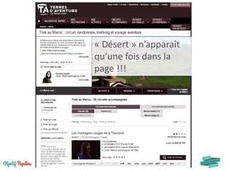 #ContentStrategyTlse
« Désert » n’apparaît
qu’une fois dans la
page !!!
 