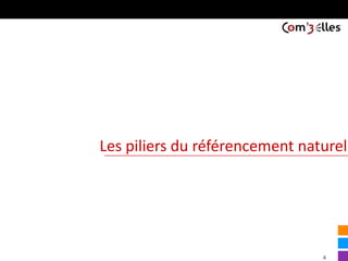 4
Les piliers du référencement naturel
 