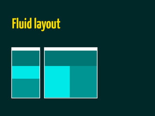 Fluid layout
 
