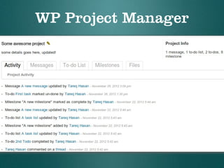 WP Project Manager
 