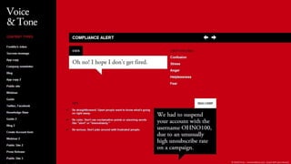 © MailChimp –voiceandtone.com (used with permission)  