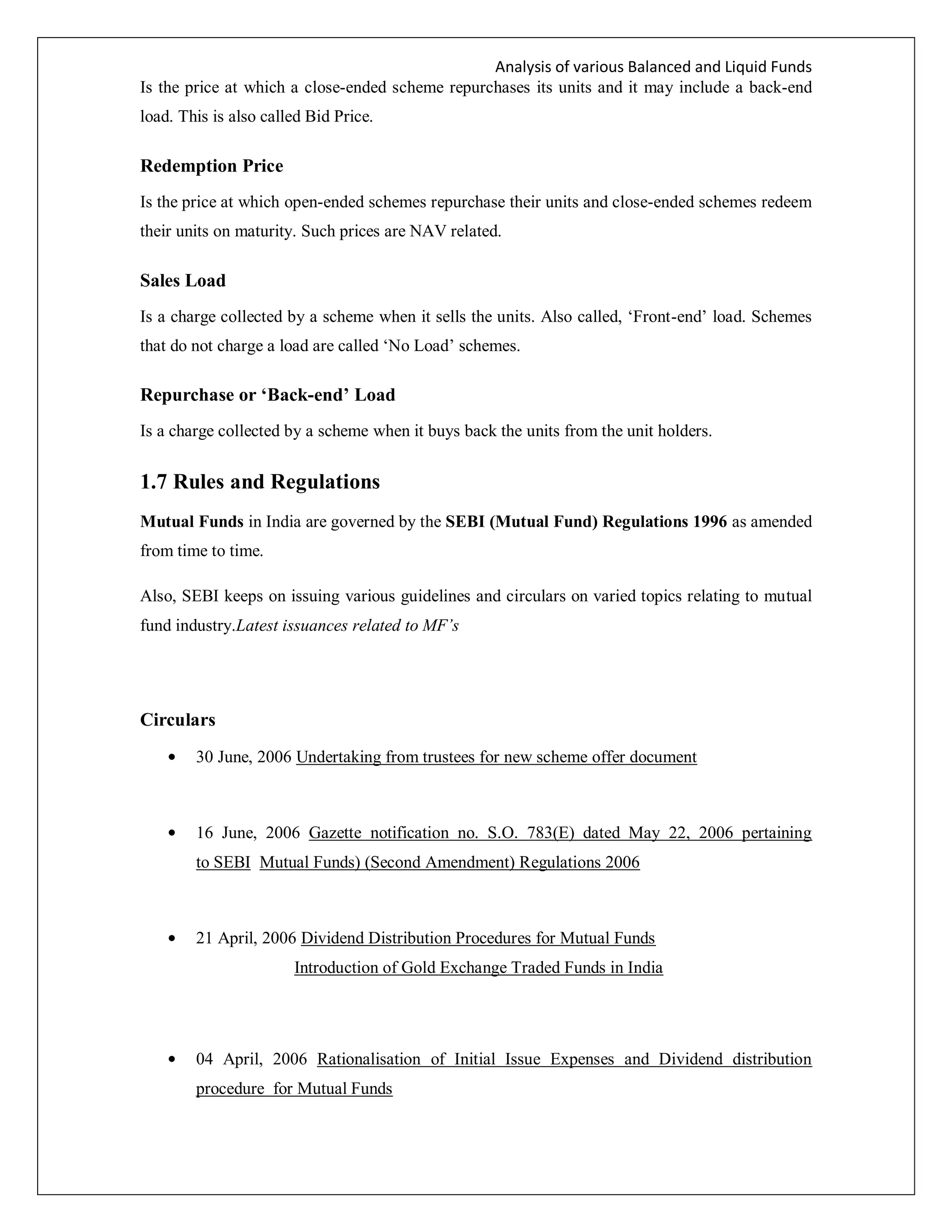 project report on mutual fund | PDF