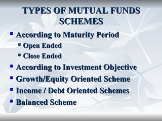 comparative analysis of mutual fund ppt | PDF