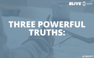 THREE POWERFUL
TRUTHS:
#C3602017