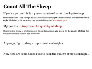 Why I Wake Up At 4:22am