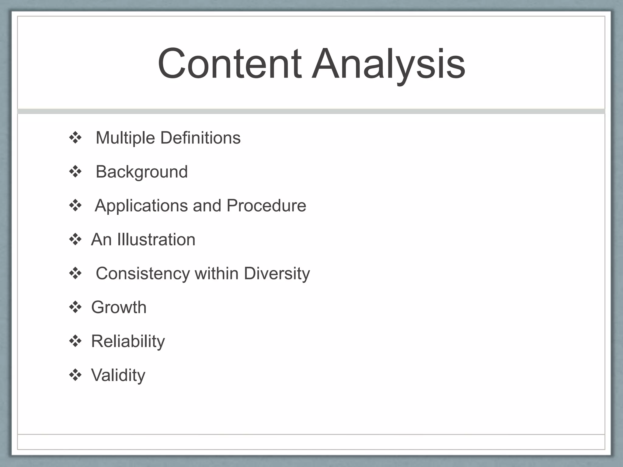 Methodology & Content analysis | PPTX