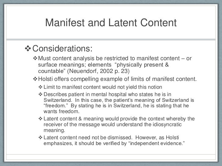 Methodology & Content analysis