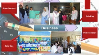 Advertisement
Business
Studies Demonstration
Role Play
Bake Sale
 