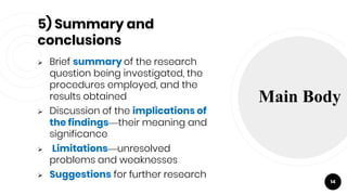 Content and organization of a manuscript | PPTX