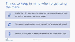 How to Organize Your Content Through Navigation and Wayfinding | PPT