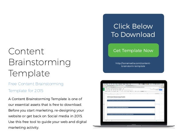 free brainstorm template