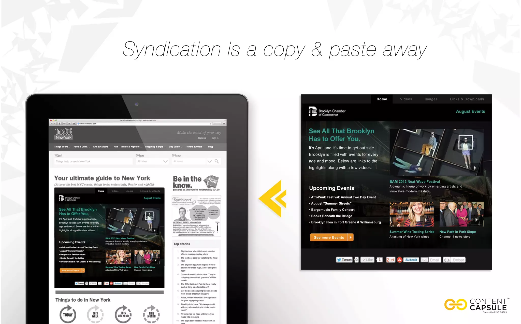 Syndication is a copy & paste away
 