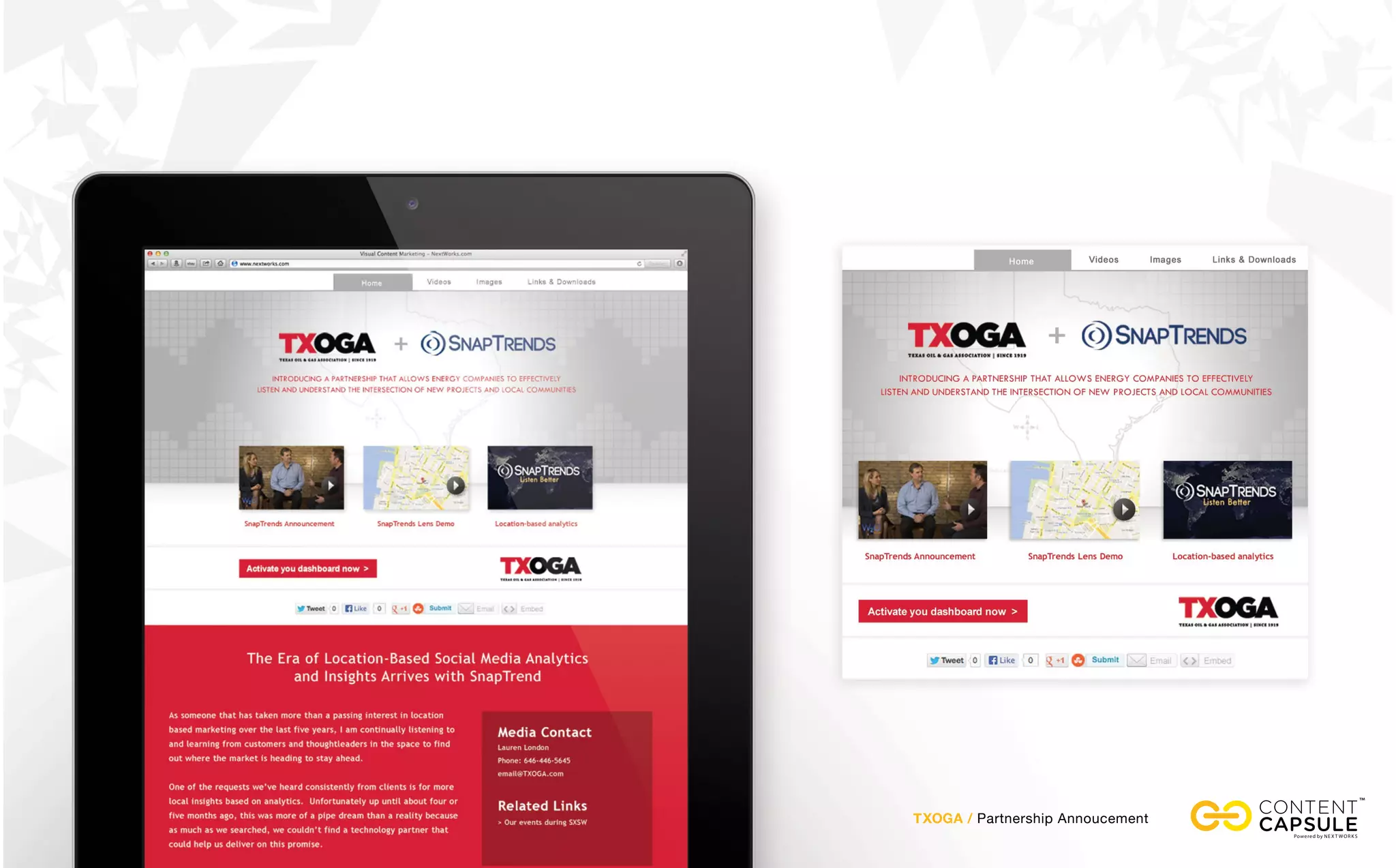 TXOGA / Partnership Annoucement
 