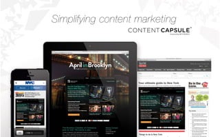 Simplifying content marketing
 