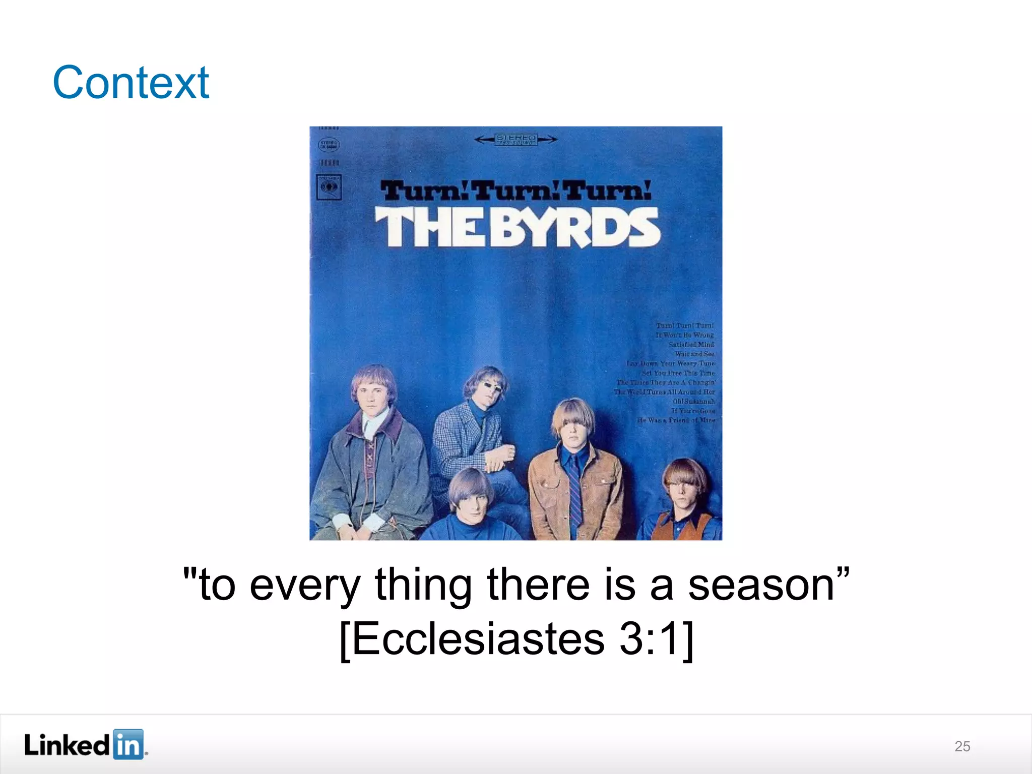 Context




     "to every thing there is a season”
             [Ecclesiastes 3:1]

                                          25
 