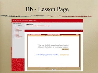 Bb - Lesson Page
 