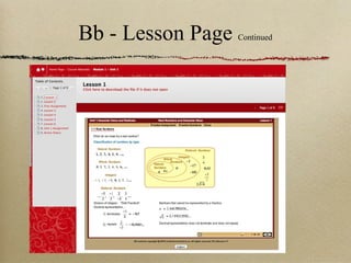 Bb - Lesson Page   Continued
 