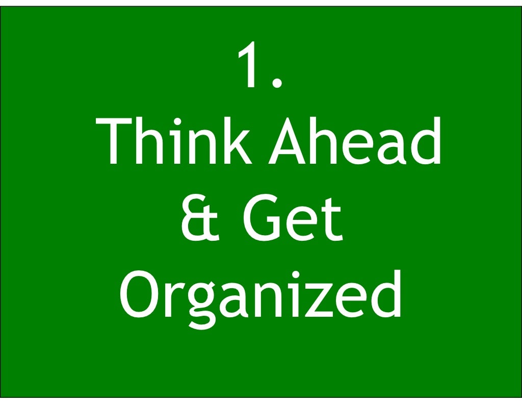 1 Think Ahead Get