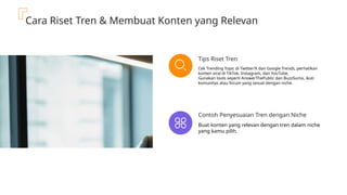 Tren Riset Panduan Praktis Konten Kreator Pemula dalam Membuat Konten Digital | PPTX