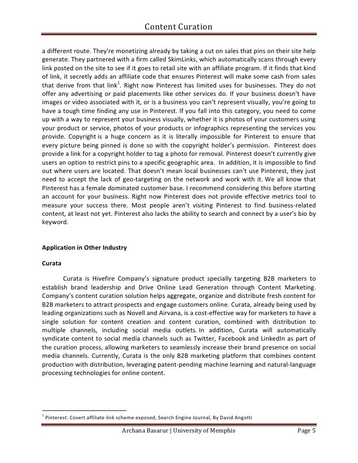Content Curation Paper - 