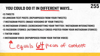 How To Make 64 Pieces Of Content In A Day Slide 256