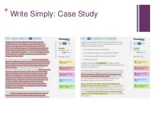 +
Write Simply: Case Study
 