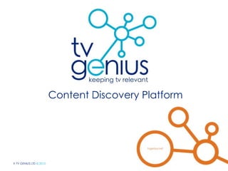 Content Discovery Platform 