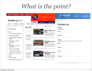 What is the point?
7Wednesday, June 26, 2013
 