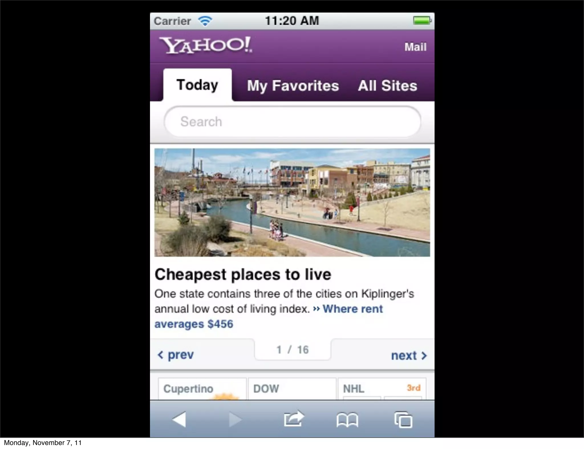 Monday, November 7, 11
 