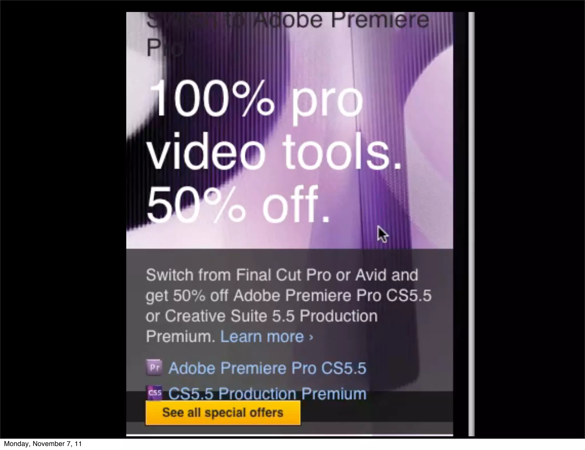 Monday, November 7, 11
 