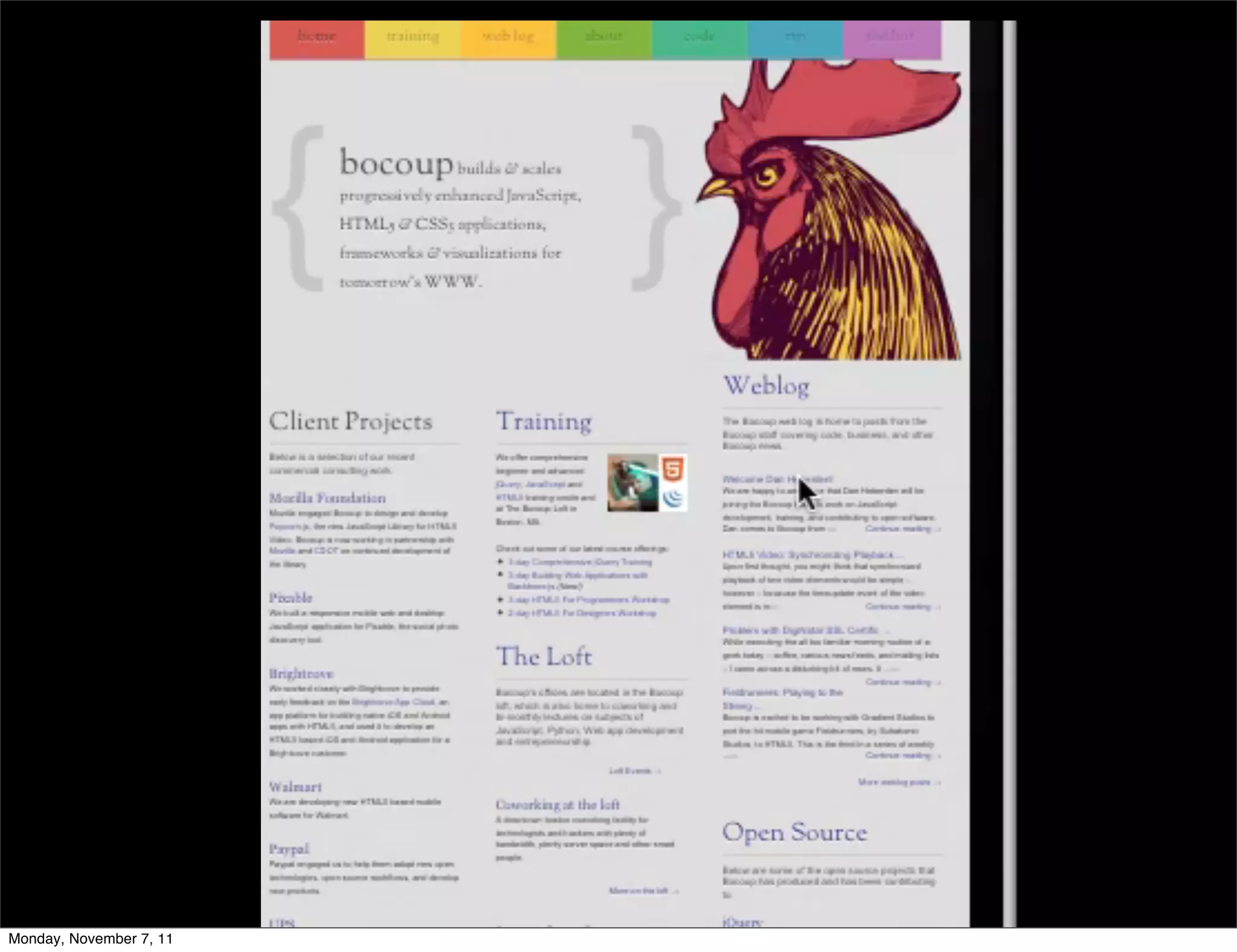 Monday, November 7, 11
 