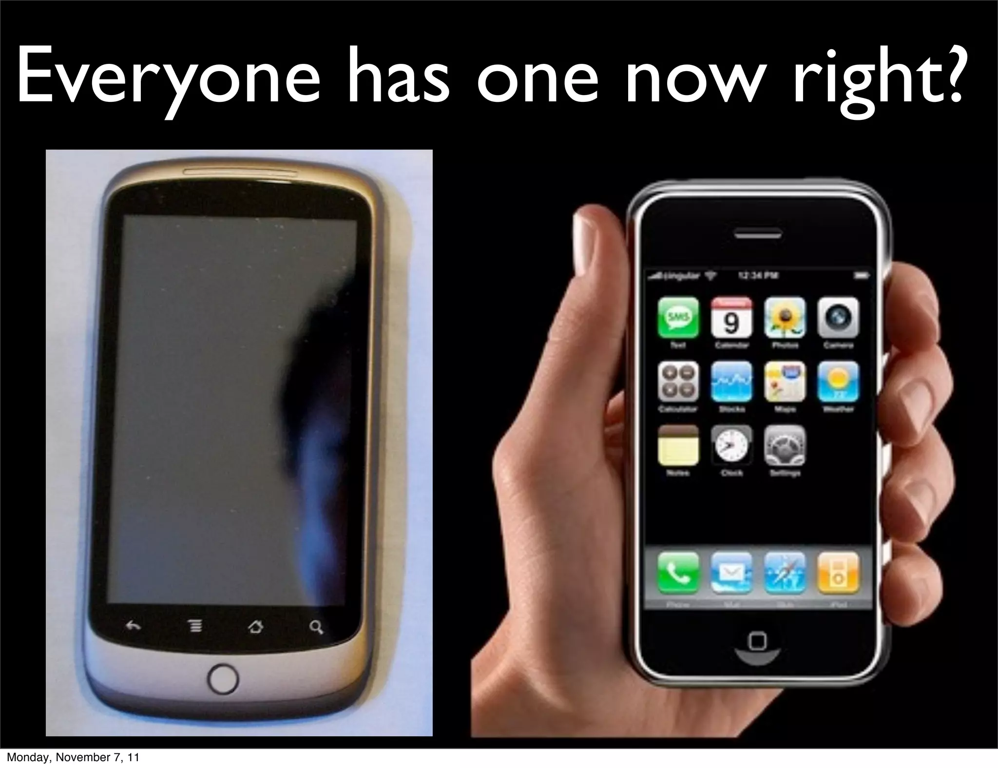 Everyone has one now right?




Monday, November 7, 11
 