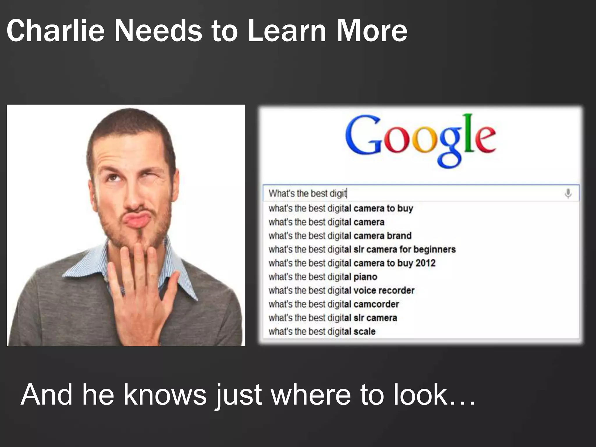 Charlie Needs to Learn More




And he knows just where to look…
 