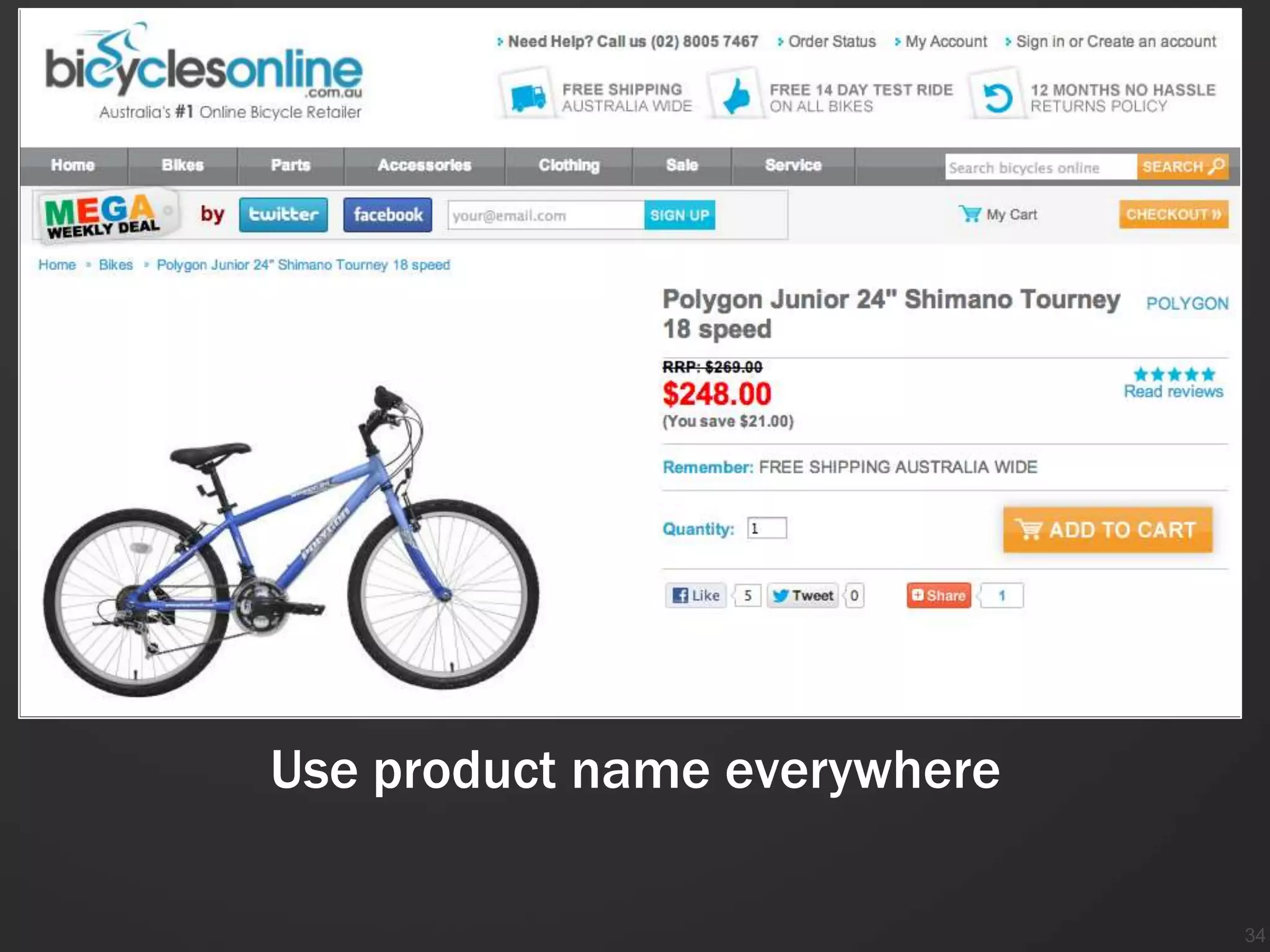 Use product name everywhere

                              34
 