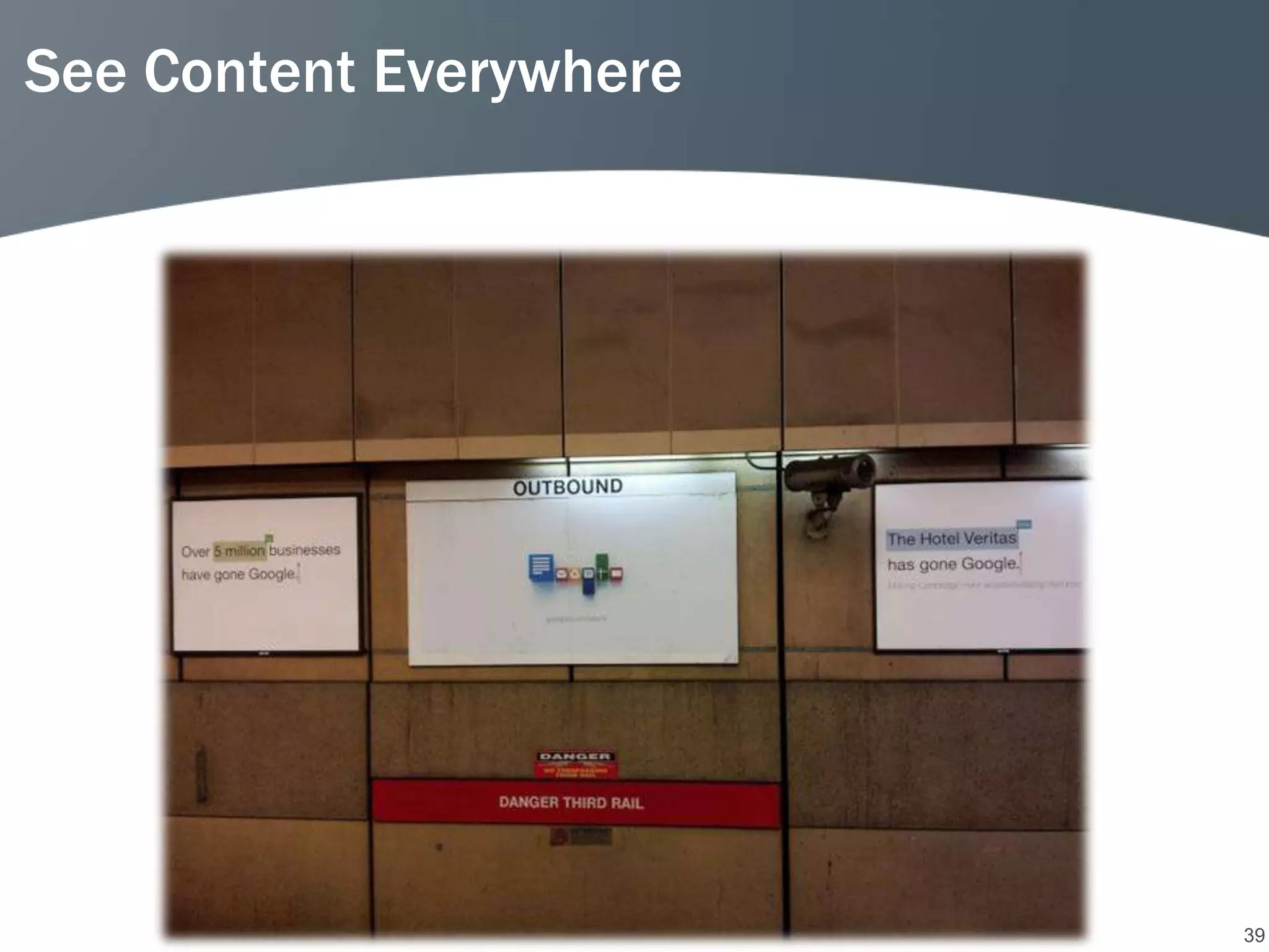 See Content Everywhere




                         39
 